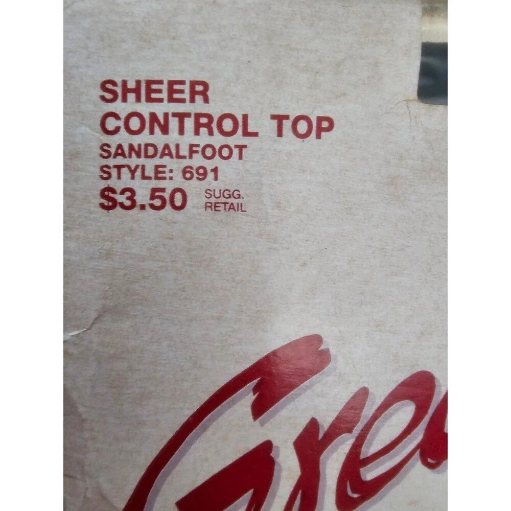 Vintage Hanes Great Legs Pantyhose EF Navy Sheer Control Top Deadstock NIB